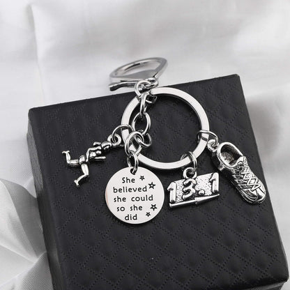 Runner Gifts Running Gift Runner Keychain Jewelry Running Gifts