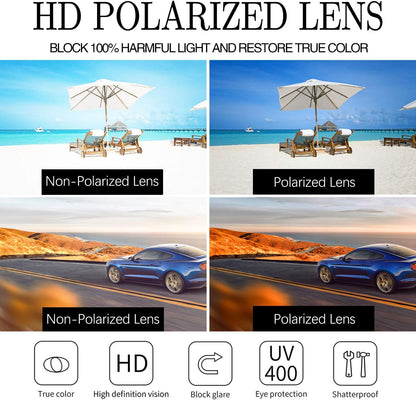 Sunglasses for Women - Polarized UV Protection, Trendy Design