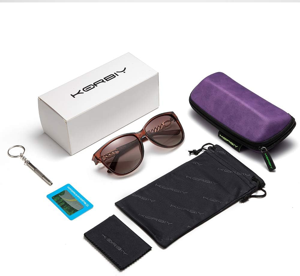 Sunglasses for Women - Polarized UV Protection, Trendy Design