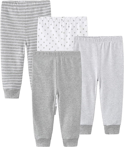 Newborn Baby Clothes Set - Short Sleeve Baby Boy Pants & Girl Bodysuits - Layette Sets