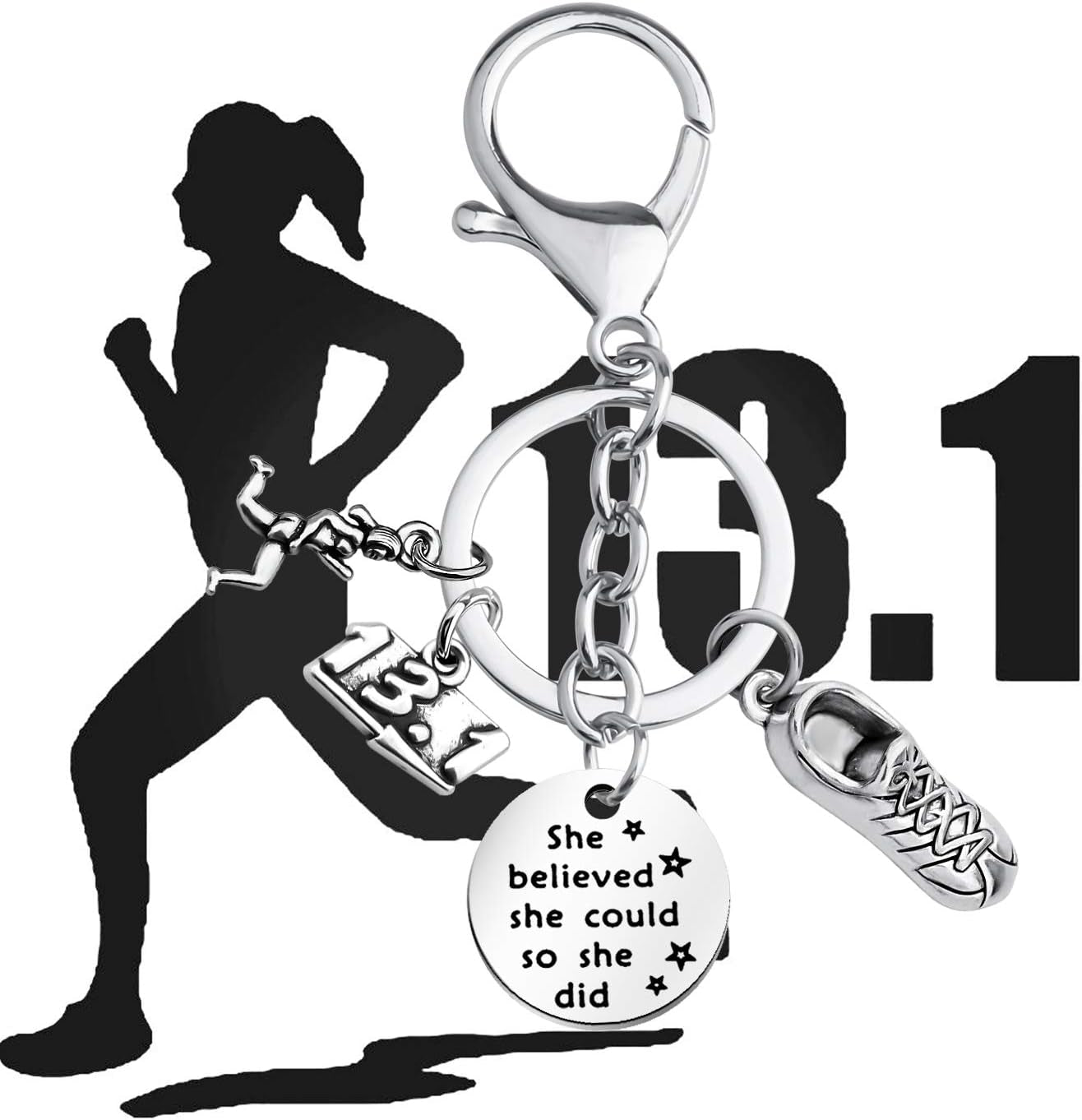 Runner Gifts Running Gift Runner Keychain Jewelry Running Gifts