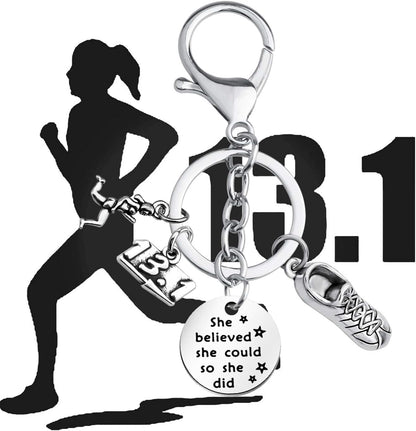 Runner Gifts Running Gift Runner Keychain Jewelry Running Gifts