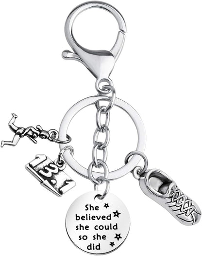 Runner Gifts Running Gift Runner Keychain Jewelry Running Gifts